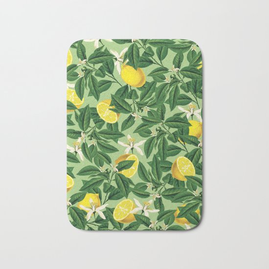 Lemonade || #society6 #decor #pattern Bath Mat