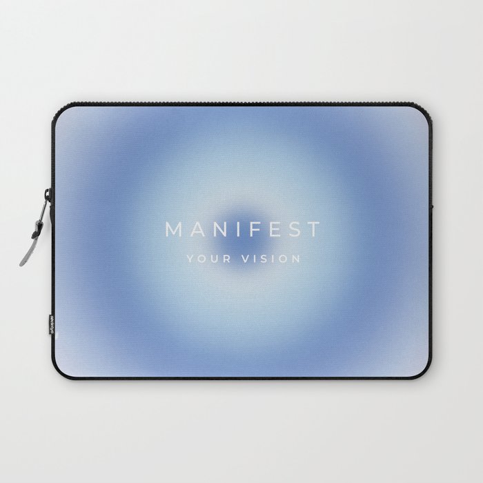 Manifest Your Vision, Aura, Gradient Laptop Sleeve