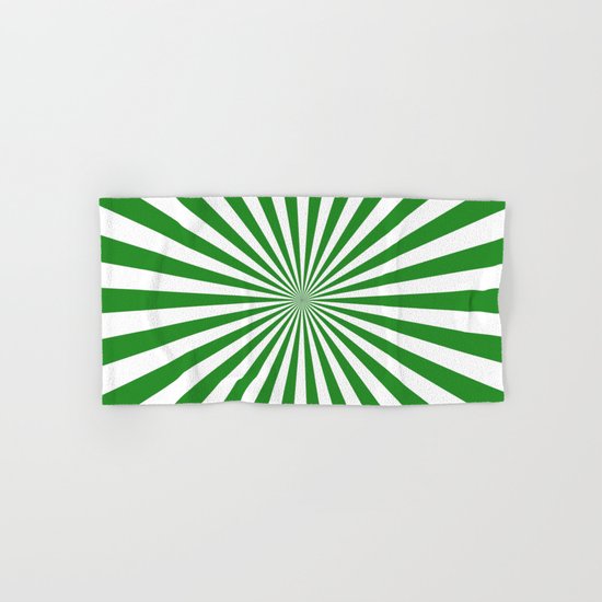 Starburst (Forest Green/White) Hand & Bath Towel