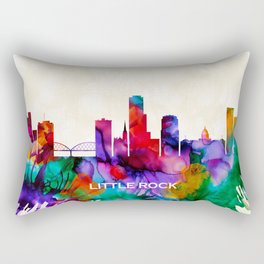 Little Rock Skyline Rectangular Pillow