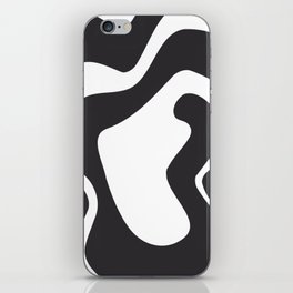 Black and white abstract iPhone Skin