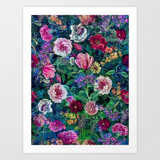 Botanical Flowers II Art Print
