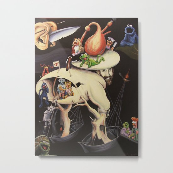 The Garden of Muppetly Delights Metal Print