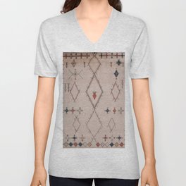 Heritage Moroccan Berber Design V Neck T Shirt