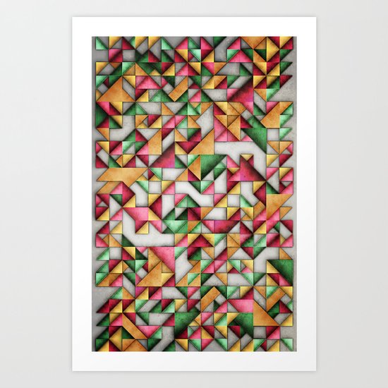 Geometric World Art Print