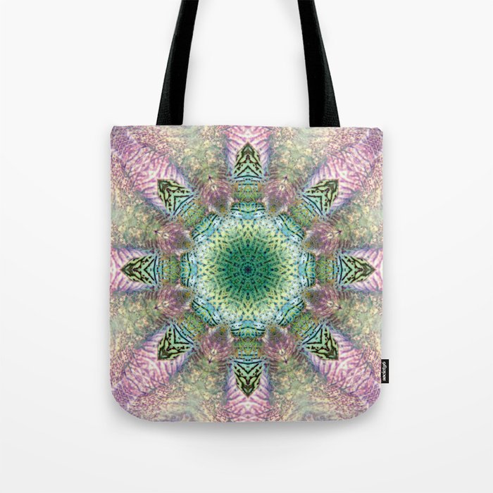 Mandala from Peach Iris Tote Bag