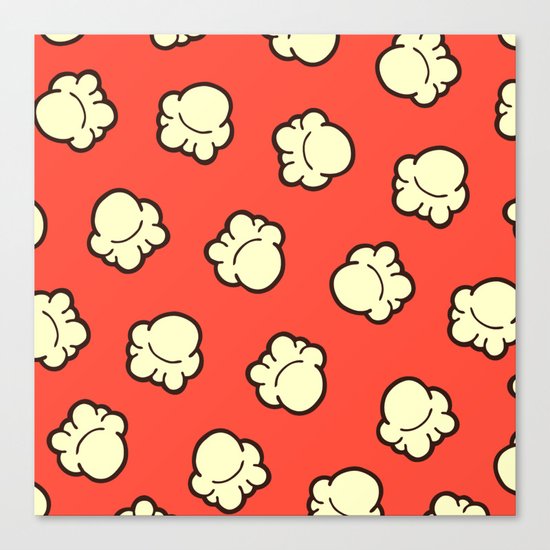 Popcorn Pattern Canvas Print