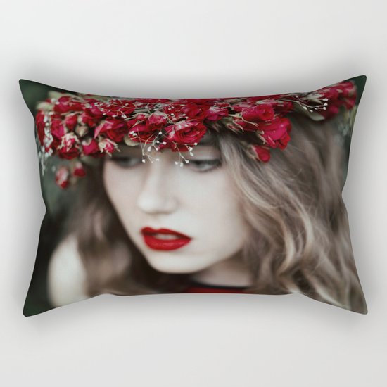 Red rose Rectangular Pillow