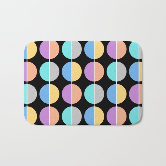BACK TO THE 70's (abstract geometric pattern) Bath Mat