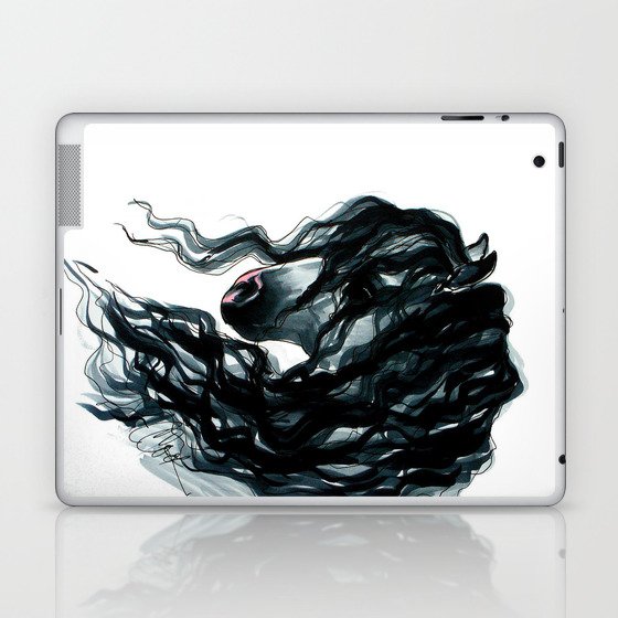 Andalusian Horse Portrait Laptop & iPad Skin