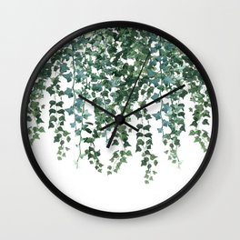 Ivy Watercolor Wall Clock