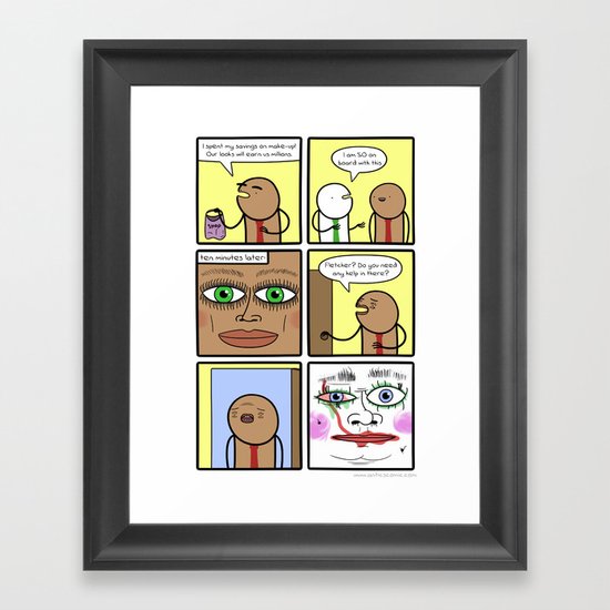 Antics #263 - fine motor skills Framed Art Print