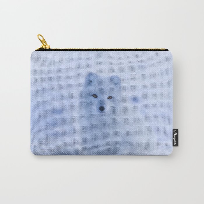 White Snow Fox Softness Carry-All Pouch