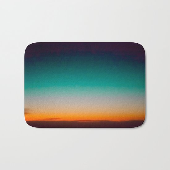 Blue and Yellow Magic Dawn in the Sky Bath Mat