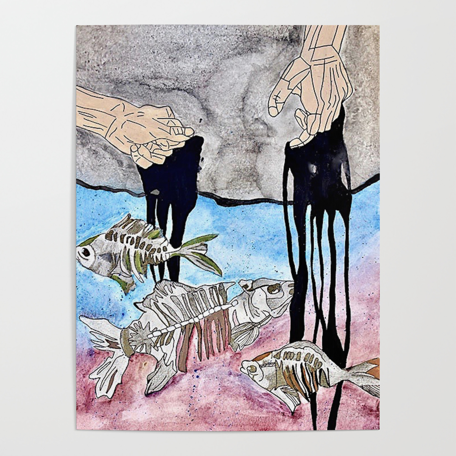 Pollution At Our Hands Poster By Carlind Society6 Pollution At Our Hands Poster By Carlind Society6