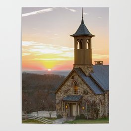 Sunset at Top of the Rock - Branson Missouri Poster