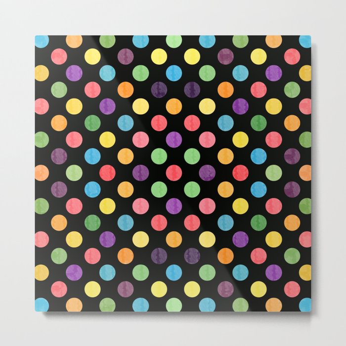 Lovely Dots Pattern Metal Print