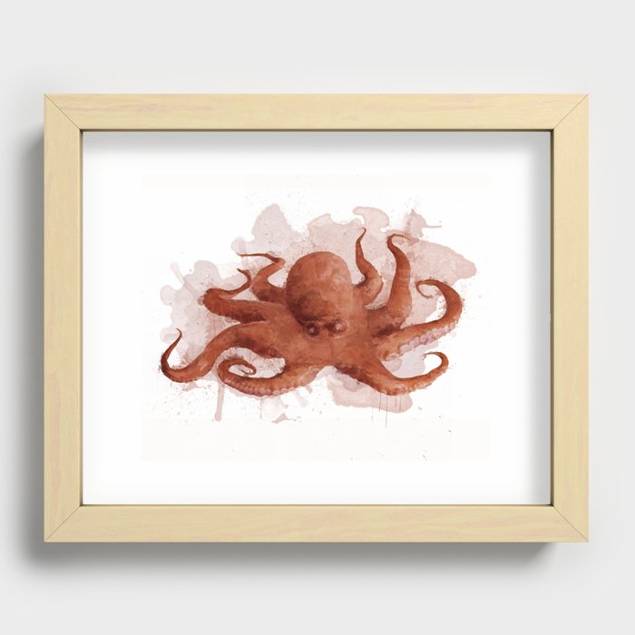 Octopus  Recessed Framed Print