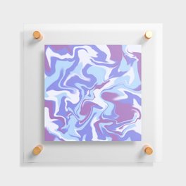 Ocean sea waves - purple and blue Floating Acrylic Print