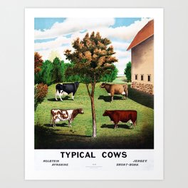 Typical Cows Art Print