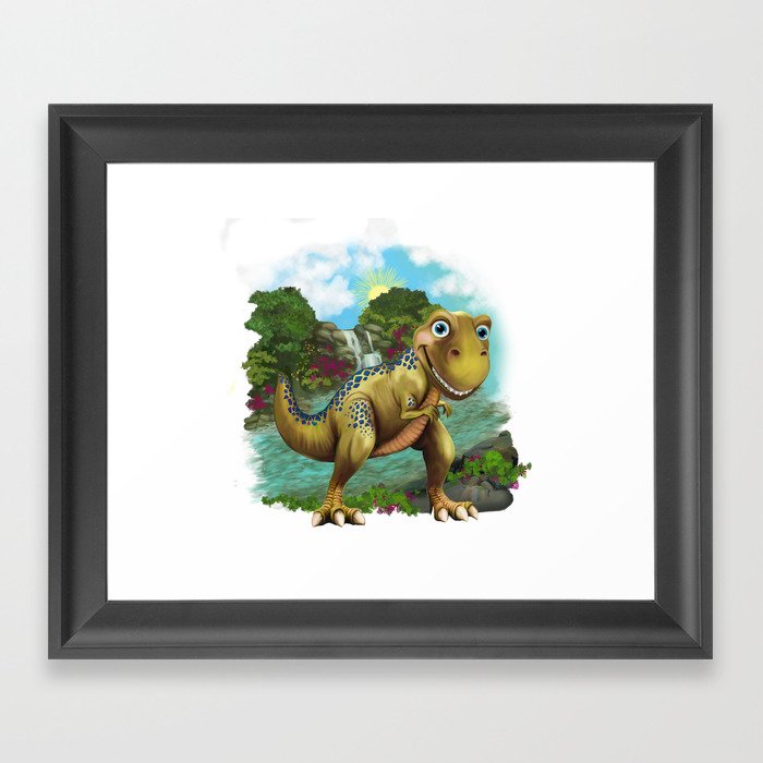 Baby Tyrannasaur Framed Art Print