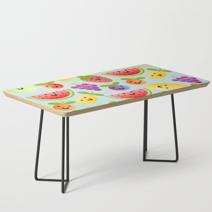 Colourful Kawaii Summer Fruit Coffee Table