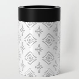 Light Grey Native American Tribal Pattern Can Cooler