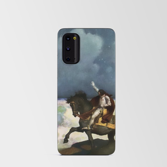 “Sir Percival Came Unto the Brim” by NC Wyeth Android Card Case