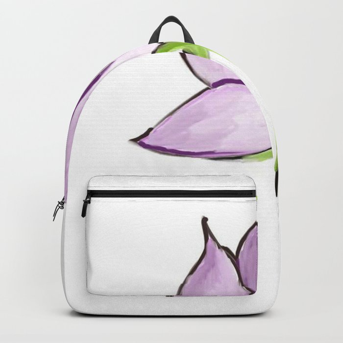 purple flower backpack