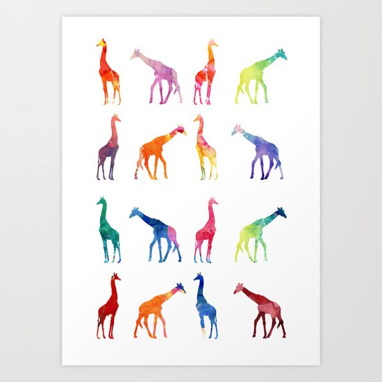 Giraffes Art Print