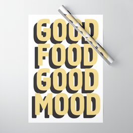 GOOD FOOD GOOD MOOD Wrapping Paper