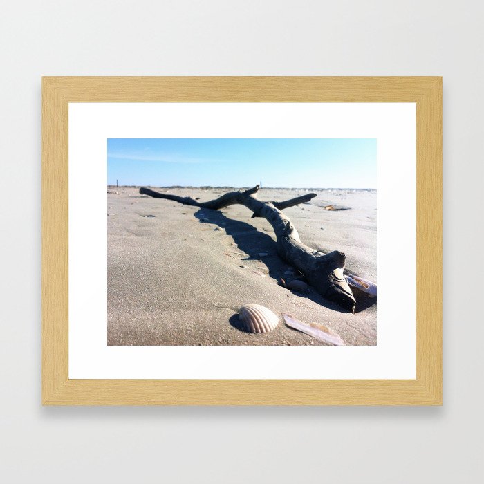 Danish beach Framed Art Print