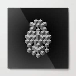 Back to my Cube Roots Metal Print