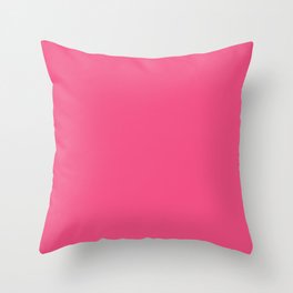 Maximal Hot Pink Solid Color Throw Pillow