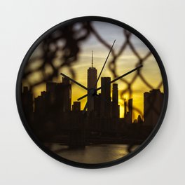 Through The Wire Wall Clock