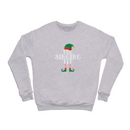 The Singing Elf Funny Christmas Crewneck Sweatshirt