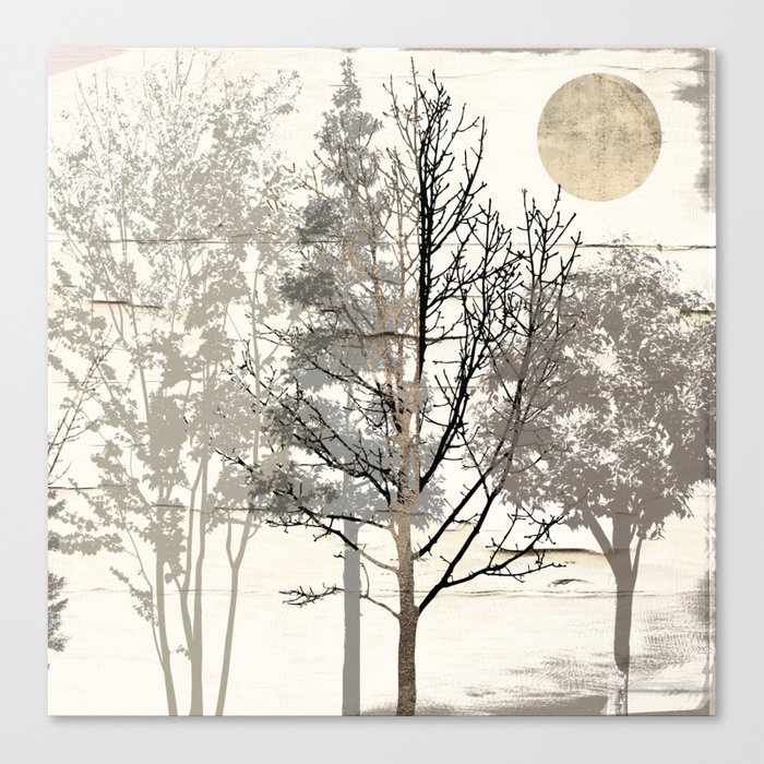 Moon Trees Canvas Print