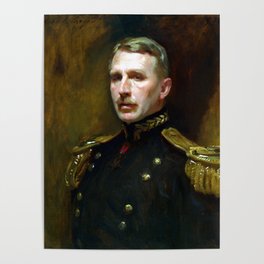 John Singer Sargent Portrait of Leonard Wood Poster