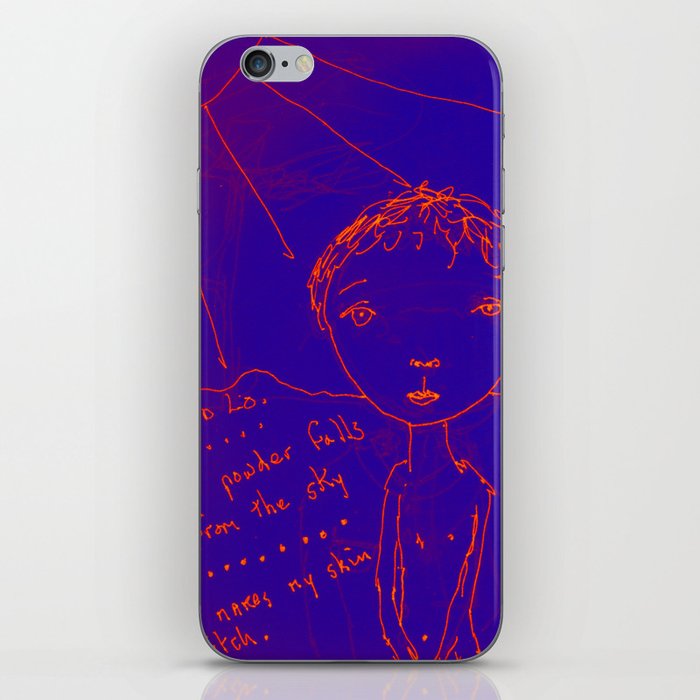The Blue Itch iPhone Skin