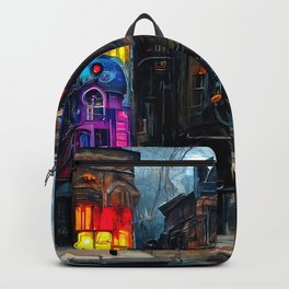Victorian Steampunk City Backpack