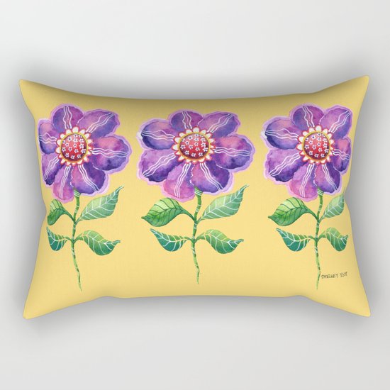 A Study in Violet Rectangular Pillow