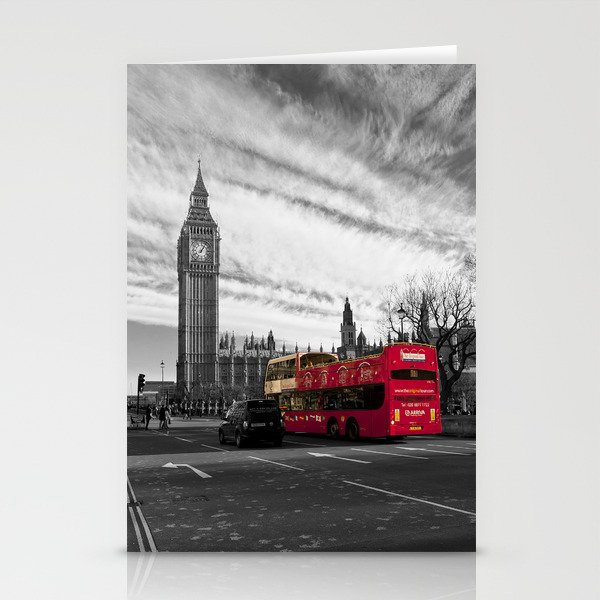 Big Ben and red buss Stationery Cards
