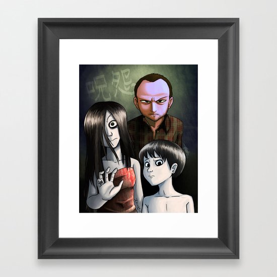 Japanese Family Portrait (呪怨) Framed Art Print