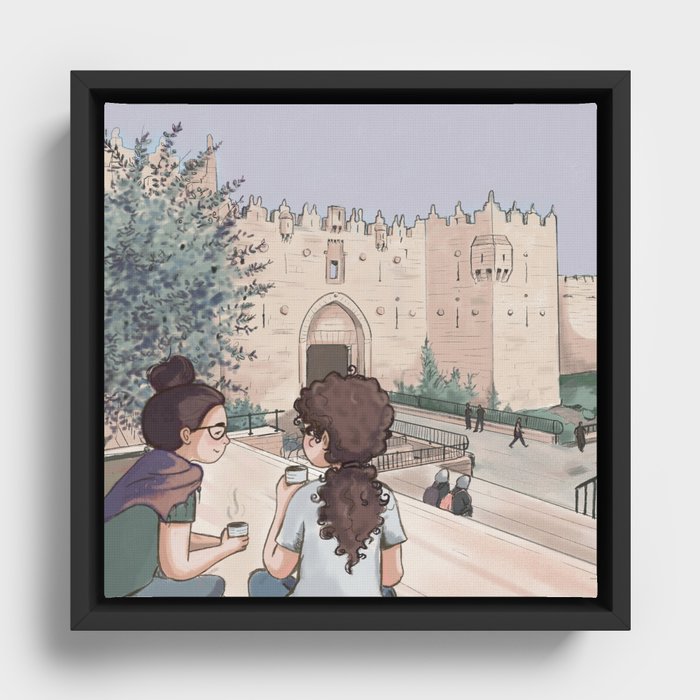 Damascus gate tea Framed Canvas