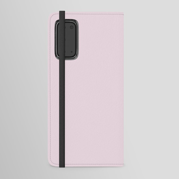 Ultra Pale Pastel Pink Solid Color Hue Shade - Patternless Android Wallet Case
