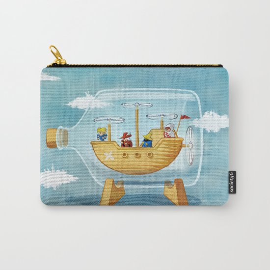 AIRSHIP IN A BOTTLE Carry-All Pouch