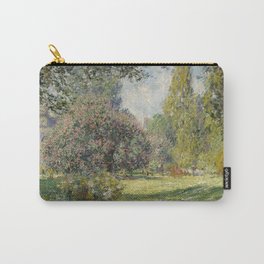 Landscape: The Parc Monceau Carry-All Pouch | Painting, Park, Nature, Parisfrance, Paint, Oilpainting, Impressionism, Pink, Theparcmonceau, Monet 
