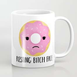Resting Bitch Face | Pink Sprinkled Donut Coffee Mug