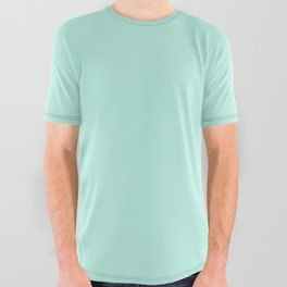 SEAFOAM PASTEL SOLID COLOR All Over Graphic Tee