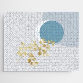 Winter Evening simple modern abstract illustration  Jigsaw Puzzle